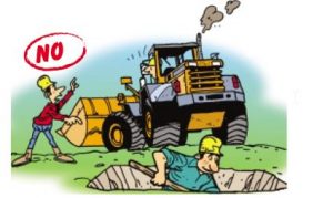 curso de seguridad palas cargadoras |curso de seguridad en maquinas excavadoras |persona en riesgo por maquina excavadora |